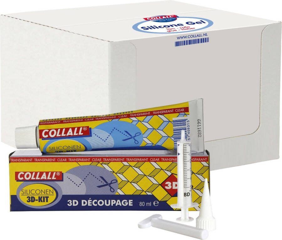 PacklinQ 3D-Kit + accessories (Display) Transparant 80ml + Acc in Tube in doosje (1 st.)