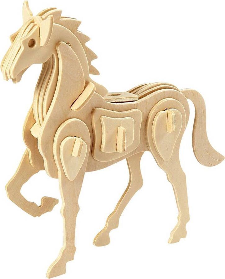 PacklinQ 3D Puzzel paard afm 18x4 5x16 cm 1stuk 1 stuk