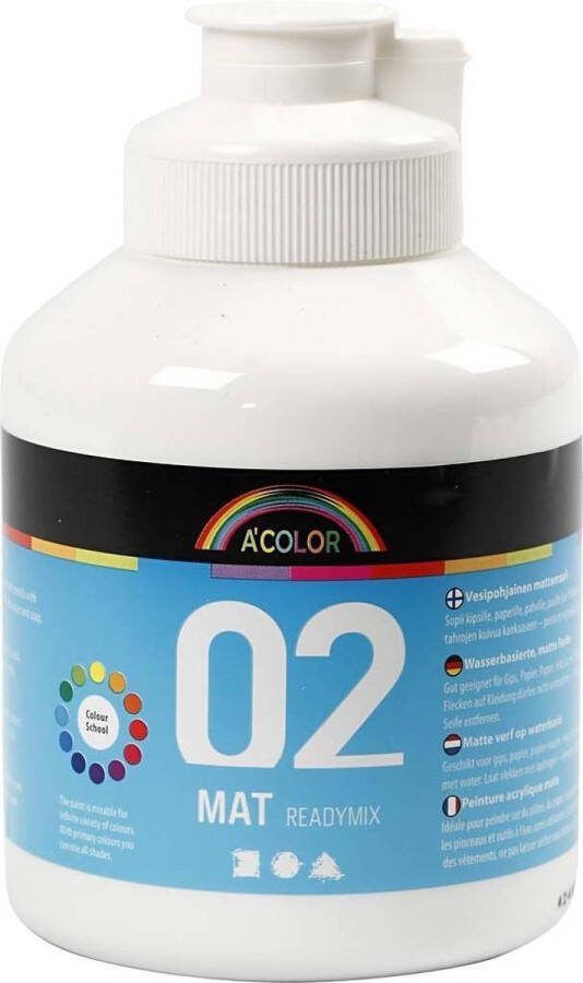 PacklinQ A-Color acrylverf wit 02 matt 500ml