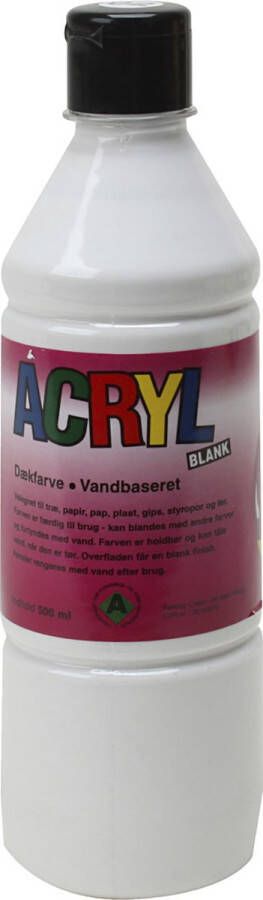 PacklinQ Acryl verf. wit. 500 ml 1 fles