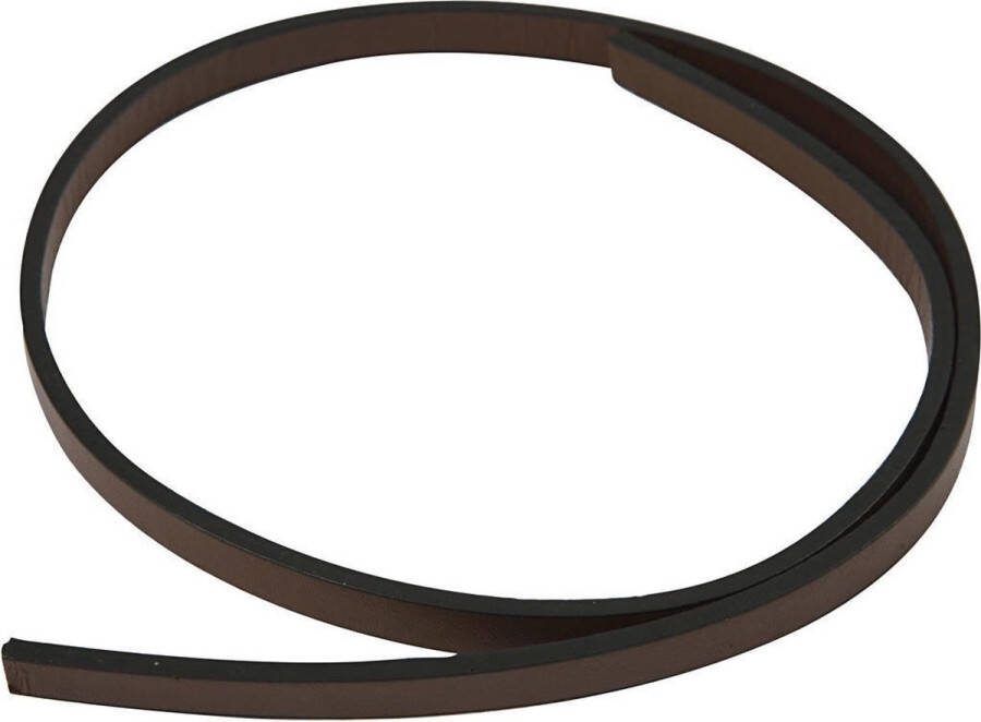 PacklinQ Band van Imitatie Leer B: 10 mm dikte 3 mm bruin 1 m 1 doos
