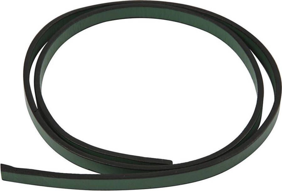 PacklinQ Band van Imitatie Leer B: 10 mm dikte 3 mm groen 1 m 1 doos