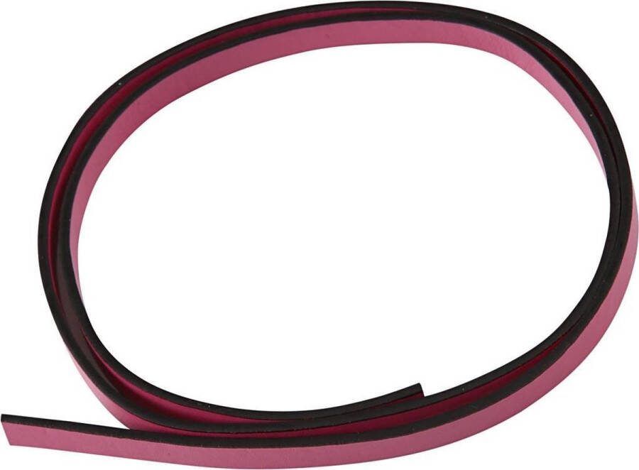 PacklinQ Band van Imitatie Leer B: 10 mm dikte 3 mm roze 1 m 1 doos
