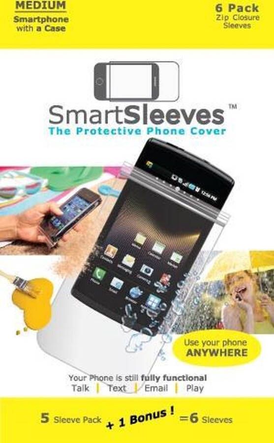 PacklinQ Beschermhoezen SmartPhone 8 3x13 7 cm (10 stuks)
