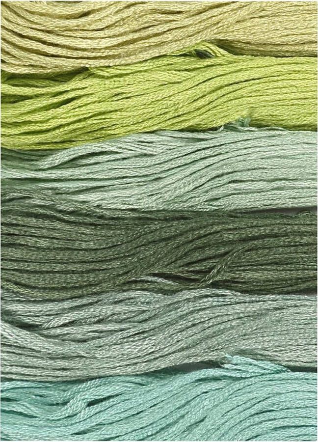 PacklinQ Borduurgaren. groen glitter. dikte 1 mm. 6 bol 1 doos