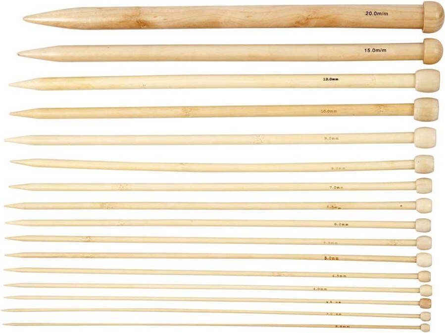 PacklinQ Breinaalden. afm 2.5-20. L: 35 cm. 16 paar 1 doos