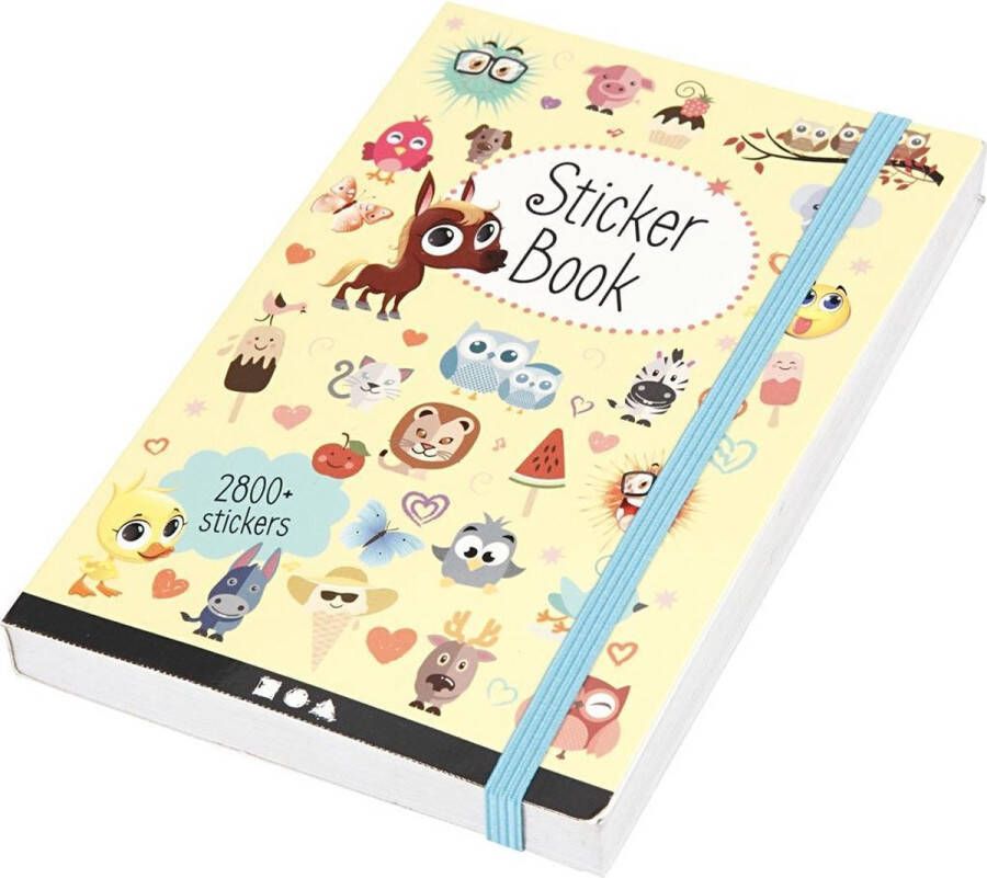 PacklinQ Bullet Journal Stickerboek. afm 11.5x17 cm. dikte 1.5 cm. 1stuk. 80 pagina´s