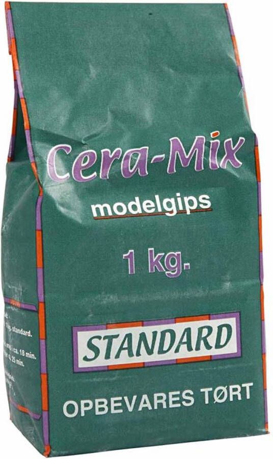 PacklinQ Cera-Mix Standaard gipsgietmix. lichtgrijs. 1 kg 1 doos