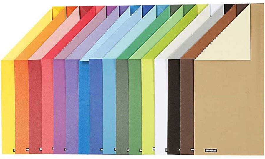 PacklinQ Color Bar karton A4 210x297 mm 250 gr 16 div vellen 1 doos