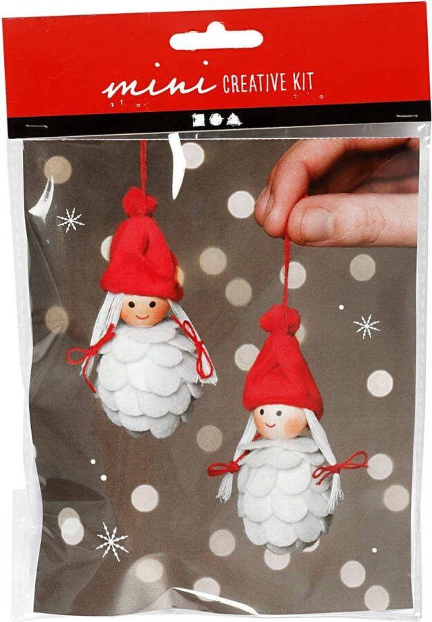 PacklinQ Creative mini kit Kerstelven H: 8 cm 1doos 1 doos