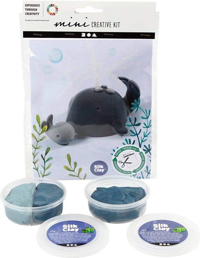 PacklinQ Creative mini kit. Walvis met kalf. 1 doos