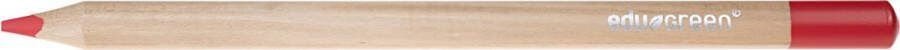 PacklinQ Edugreen Jumbo kleurpotloden. vulling 5 mm. rood. 10 stuk 1 doos