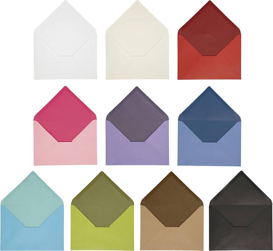 PacklinQ Envelop. afmeting envelop 11.5x16 cm. Inhoud kan variëren . 100 gr. kleuren. 30 doos 1 doos