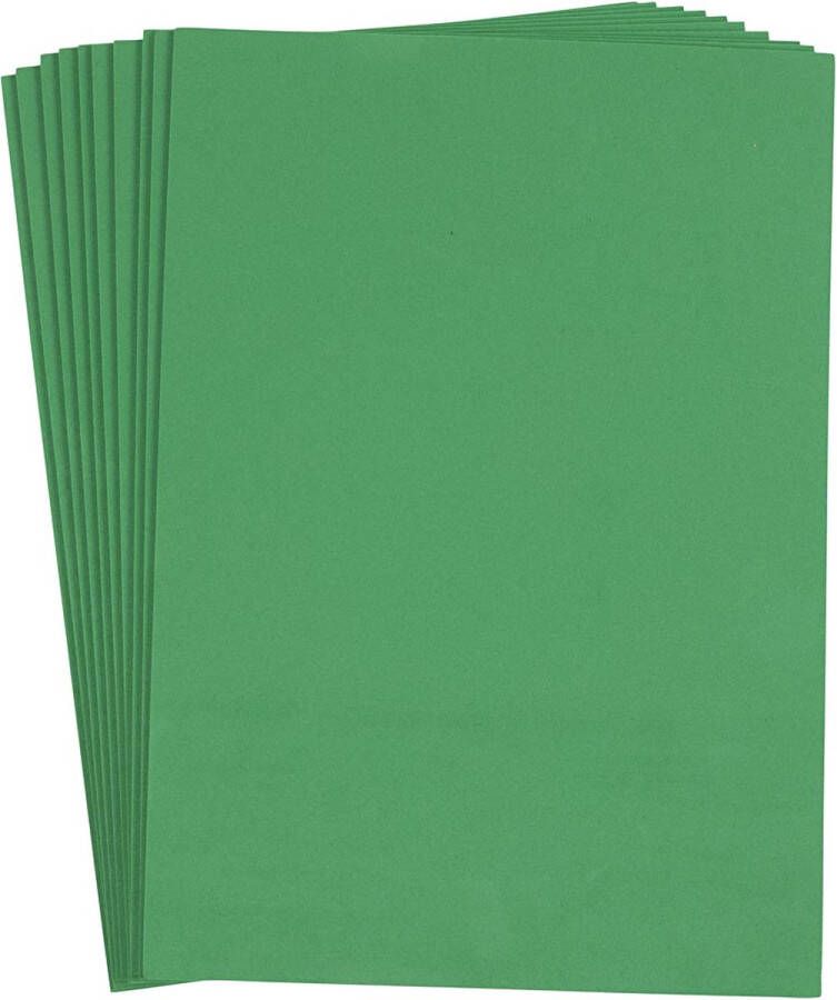 PacklinQ EVA-foam A4 210x297 mm dikte 2 mm donkergroen 10vel 1 doos