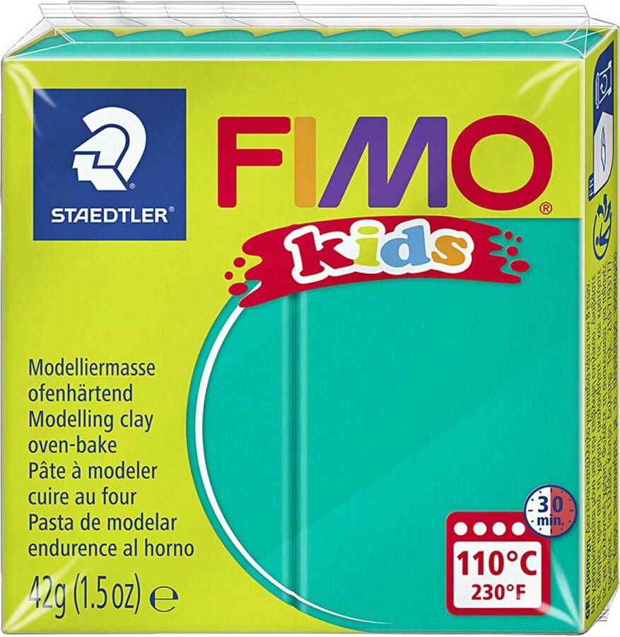 PacklinQ FIMO Kids boetseerklei. groen. 42 gr 1 doos