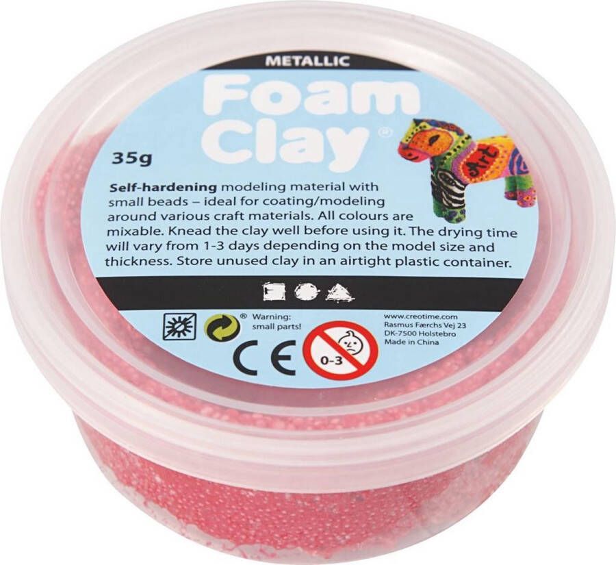 PacklinQ Foam Clay rood metallic 35gr