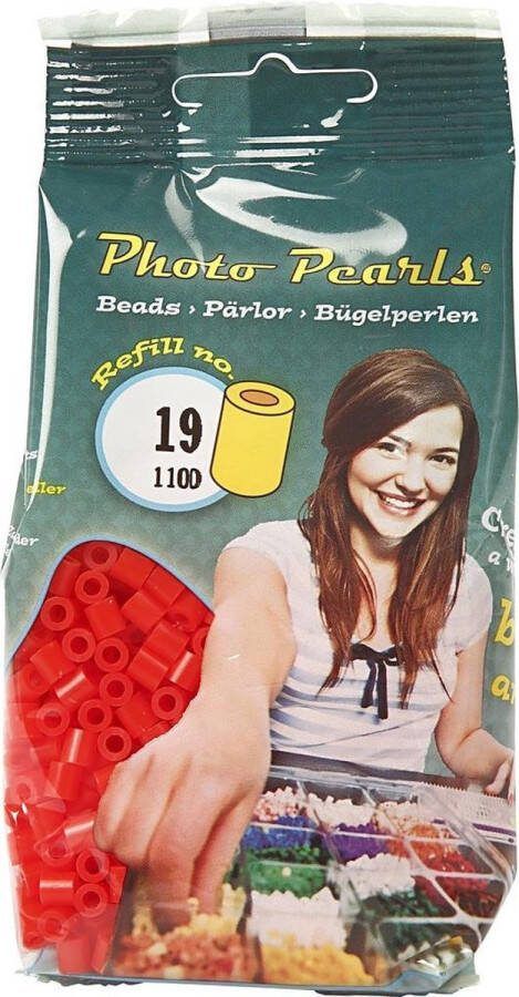PacklinQ Foto kralen afm 5x5 mm gatgrootte 2 5 mm medium rood (19) 1100 stuk 1 doos