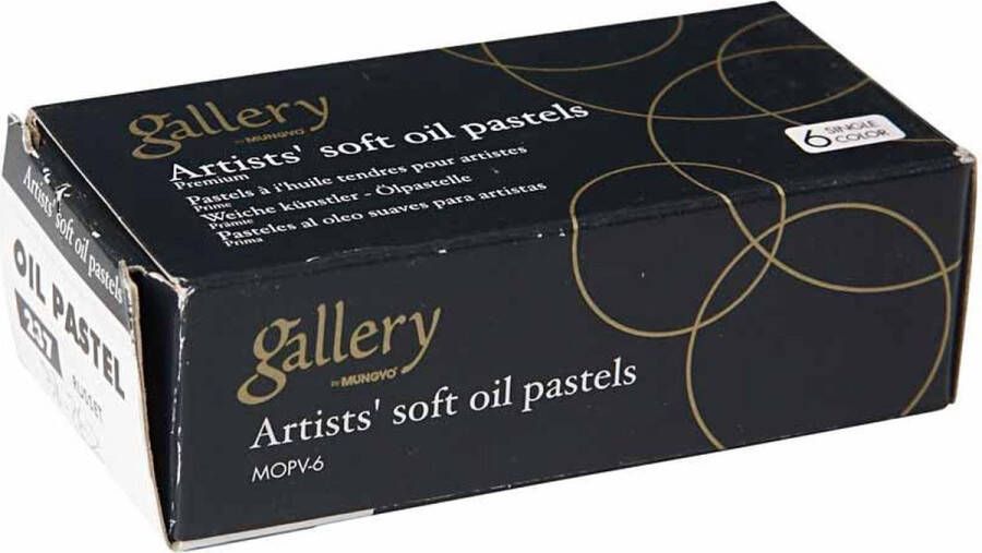 PacklinQ Gallery Oliepastels Premium. L: 7 cm. dikte 11 mm. roodbruin (237). 6 stuk 1 doos