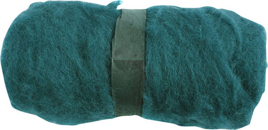 PacklinQ Gekaarde Wol groen 100 gr 1 bol