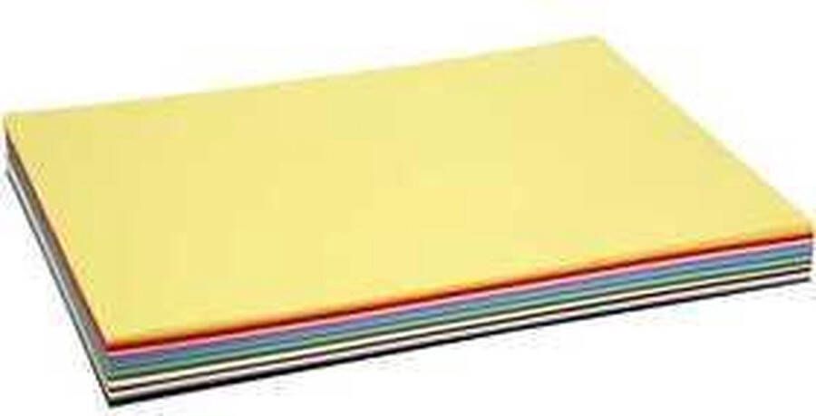PacklinQ Gekleurd karton A2 420x594 mm 180 gr kleuren 20 div vellen 1 doos Knutselpapier Knutselkarton