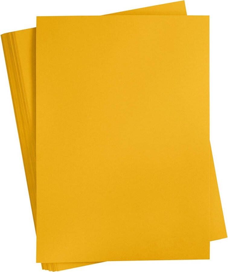 PacklinQ Gekleurd Karton. mandarijn. A2. 420x600 mm. 180 gr. 100 vel 1 doos