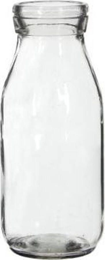 PacklinQ Glazen Melkfles 250ml 14cm hoog Ø 6cm (tray met 24 stuks)