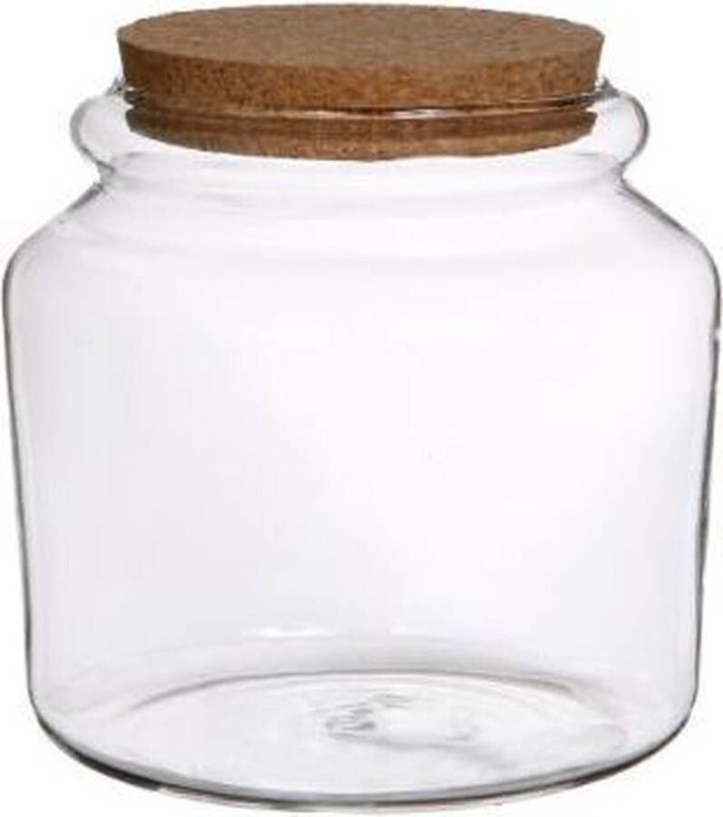 PacklinQ Glazen pot met kurk Ø 15 cm en 14 cm hoog (1 st)