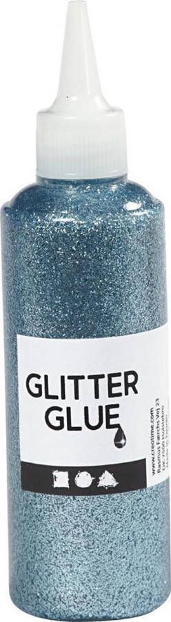 PacklinQ Glitterlijm. lichtblauw. 118 ml 1 fles