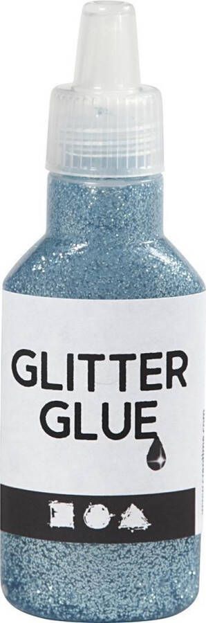 PacklinQ Glitterlijm. lichtblauw. 25 ml 1 fles
