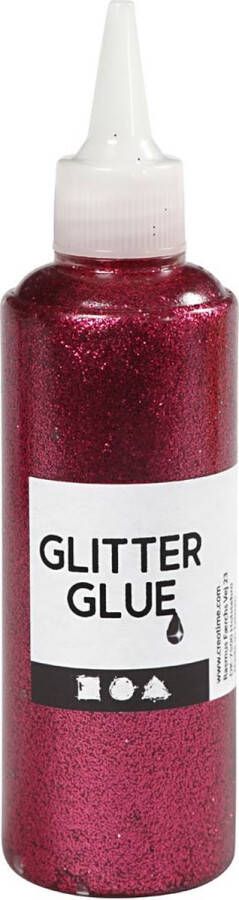 PacklinQ Glitterlijm. roze. 118 ml 1 fles