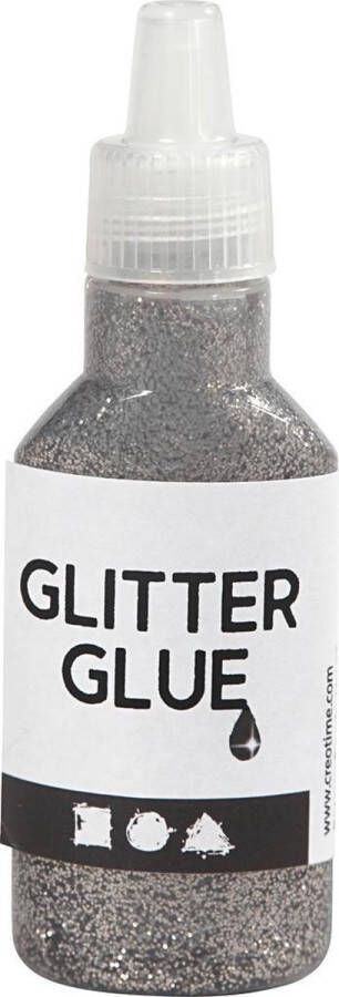 PacklinQ Glitterlijm. zilver. 25 ml 1 fles
