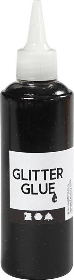 PacklinQ Glitterlijm. zwart. 118 ml 1 fles