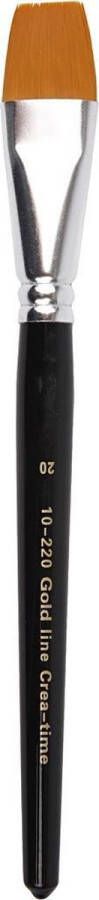 PacklinQ Gold Line penselen. afm 20. L: 21 cm. B: 24 mm. plat. 6 stuk 1 doos