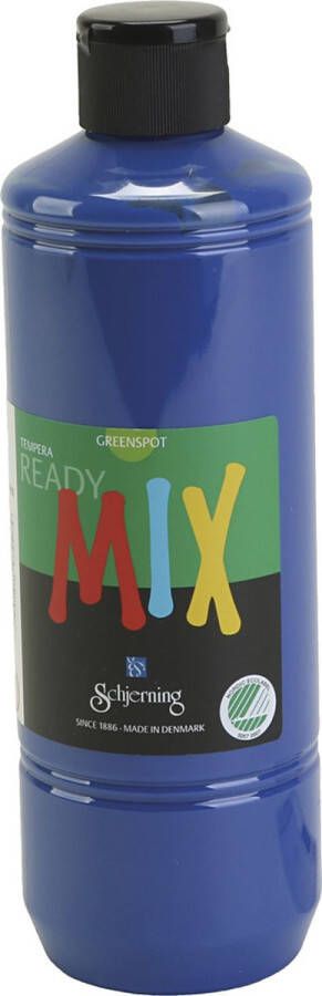 PacklinQ Greenspot plakaatverf. donkerblauw. matt. 500 ml 1 fles