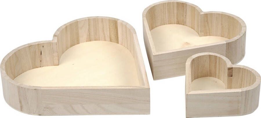 PacklinQ Hartvormige schalen H: 13-25 cm D: 5-5 2 cm 3 stuk 1 doos