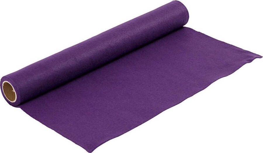 PacklinQ Hobbyvilt paars B: 45 cm dikte 1 5 mm 180-200 gr 1 m 1 rol Vilt vellen knutselvilt Hobby vilt