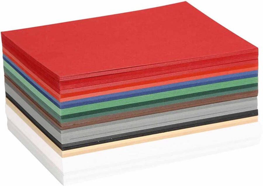 PacklinQ Kerst karton A6 105x148 mm 180 gr kleuren 300 div vellen 1 doos