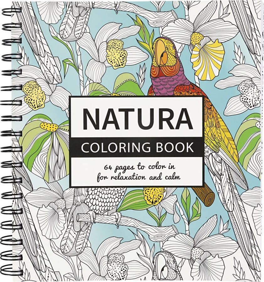 PacklinQ Kleurboek. Natura. afm 19.5x23 cm. 64 . 1 stuk
