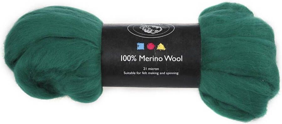 PacklinQ Merino wol 21 micron groen Zuid-Amerika 100gr [HOB-46030]