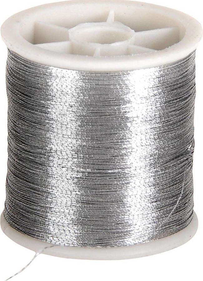 PacklinQ Naaigaren dikte 0 15 mm zilver 100 m 1 rol