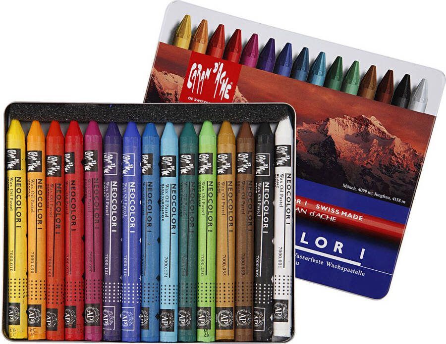 PacklinQ CARAN D ACHE Neocolor I L: 10 cm dikte 8 mm kleuren 15stuk 1 doos