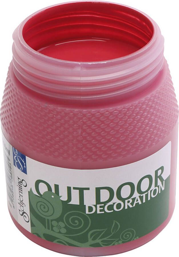 PacklinQ Outdoor Verf. rood. 250 ml 1 fles