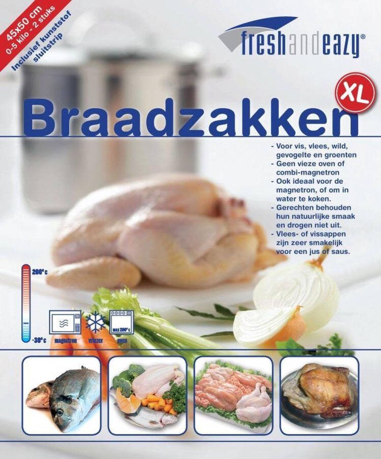 PacklinQ Ovenzakken voor kalkoen 45x50cm (2 bags)