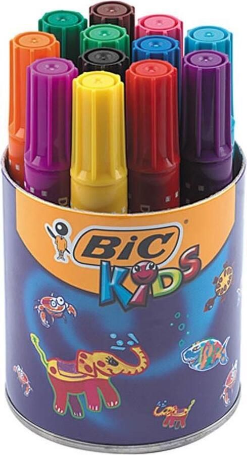PacklinQ Decoralo Jumbo Markers lijndikte 4 mm kleuren 12stuk 1 Doosje