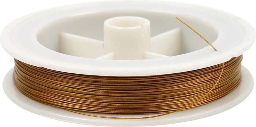 PacklinQ Sieradendraad goud dikte 0 38 mm 100 m 1 rol