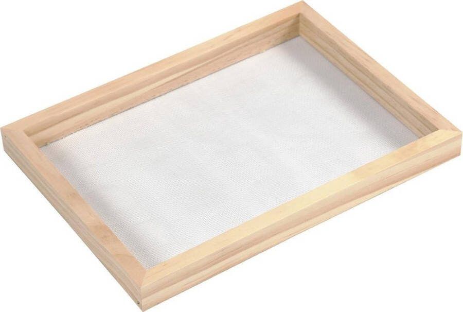 PacklinQ Papiermal met enkel frame A5 afm 23x17x2cm cm 20 mesh 1stuk 1 stuk
