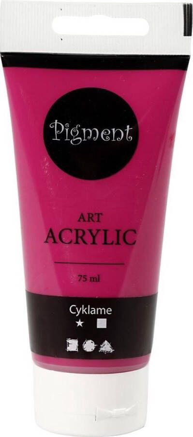 PacklinQ Pigment Art acrylverf. cyklame. transparant. 75 ml 1 fles