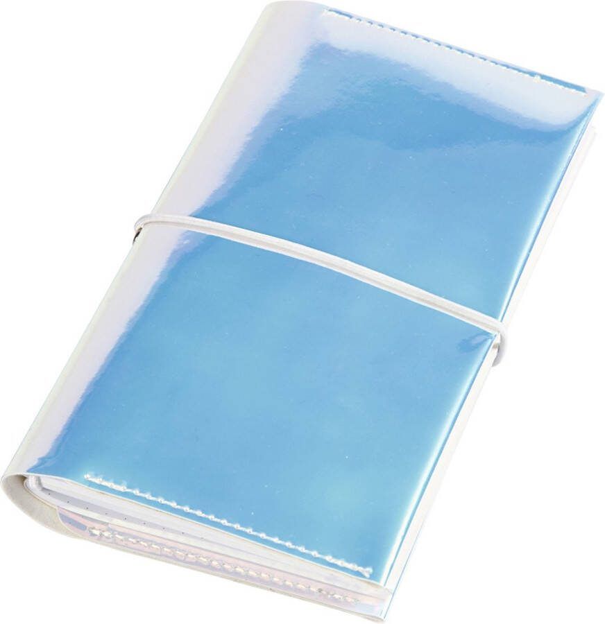 PacklinQ Planner Bulletjournal afm 10x18x1 5 cm elastieksluiting holografisch 1stuk 1 stuk