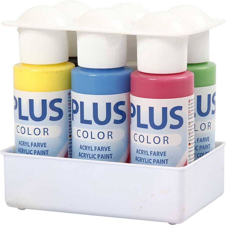 PacklinQ Plus Color acrylverf. primair kleuren. 6x60 ml 1 doos