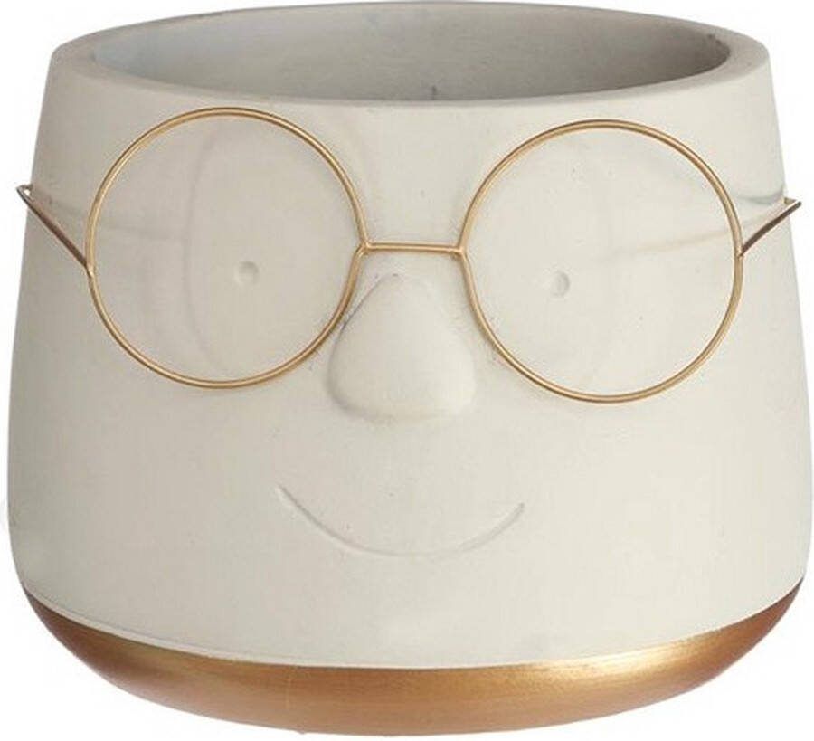 PacklinQ Pot met Brill goud Ø12 h: 9 cm (6 stuks)